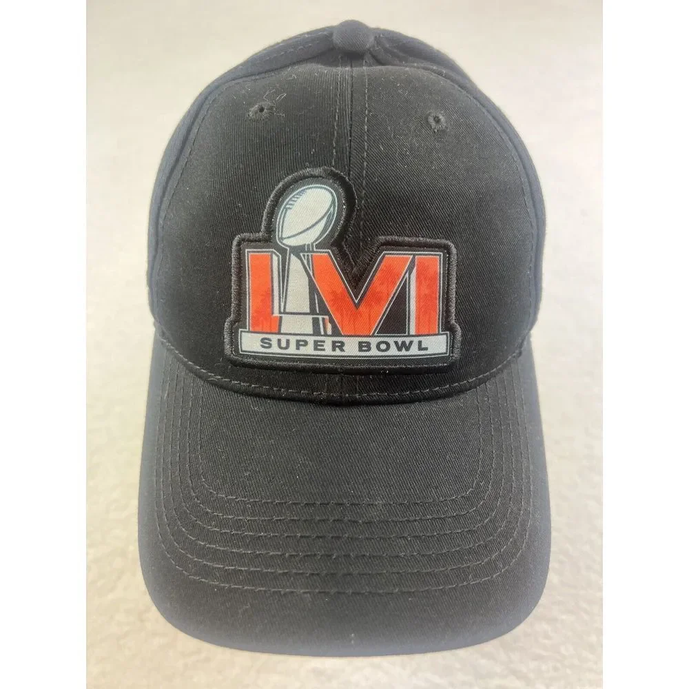 Super Bowl LVI Hat Cap Caesars Sportsbook Promo Strap Back LA Rams Bengals‎